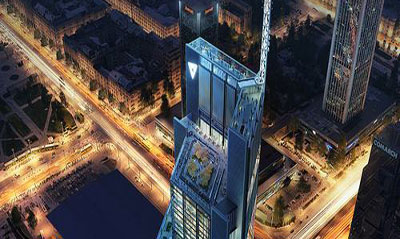 Construction projects tallest building in Poland